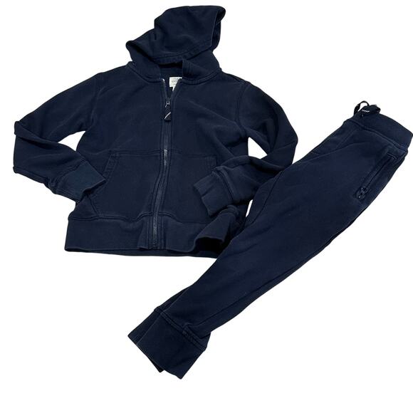 Crewcuts Boys Sweatsuit Sz 6-7 Boys Matching Set Two Piece Outfit Navy Blue - Picture 1 of 8